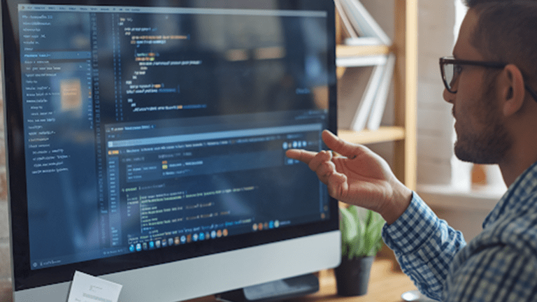 An-engineer-working-on-a-website