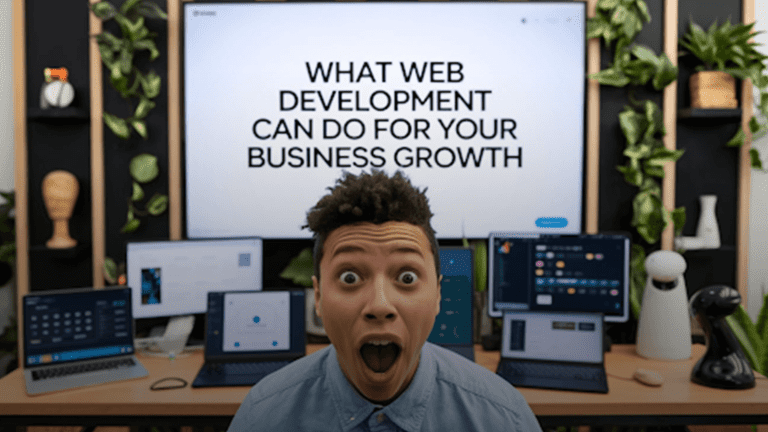 Visual-representation-of-web-development's-role-in-driving-business-growth,-emphasizing-better-online-strategies-and-user-experience